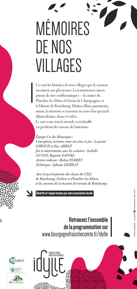 Flyer Idylle, Mémoire de nos Villages 2